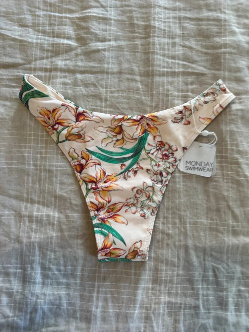 Monday Swimwear Peach Floral Bryon Bottom and Clovelly Top